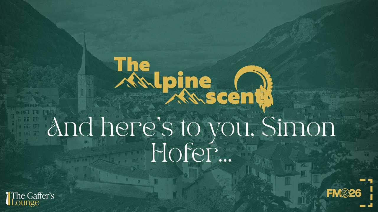 And here’s to you, Simon Hofer…