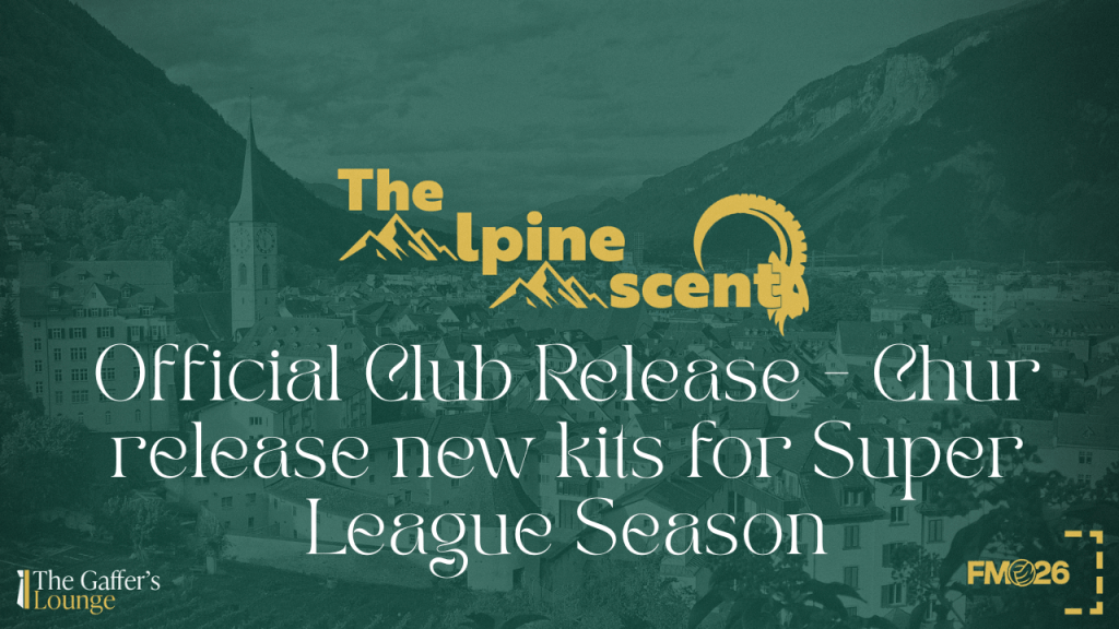 Official Club Release – Chur release new kits for Super League&nbsp;Season