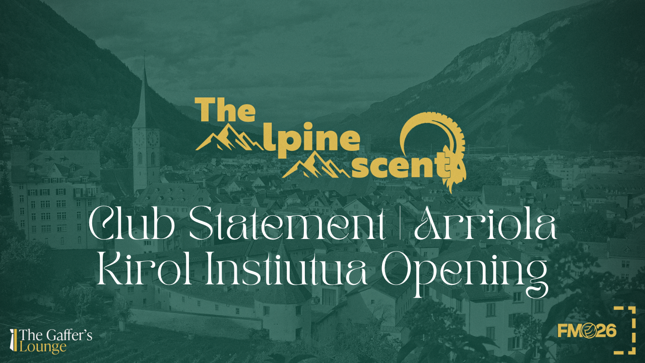 Club Statement | Arriola Kirol Instiutua Opening